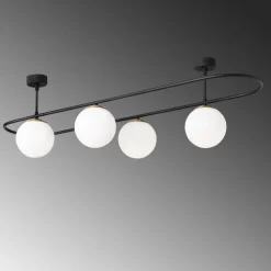 Kattovalaisin Linento Lighting Abakus 4-osainen musta