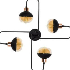 Kattovalaisin Linento Lighting Ani 4-osainen musta/kupari