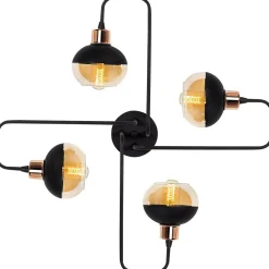 Kattovalaisin Linento Lighting Ani 4-osainen musta/kupari