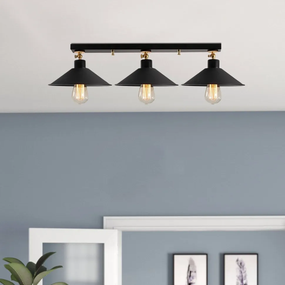 Kattovalaisin Linento Lighting Arcilla 3-osainen musta