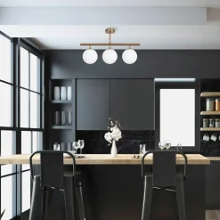 Kattovalaisin Linento Lighting Atmaca 3-osainen messinki