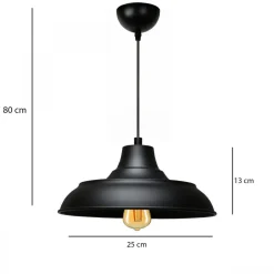 Kattovalaisin Linento Lighting AYD-3520, Ø25cm, musta