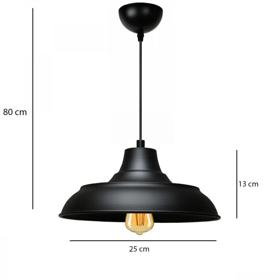 Kattovalaisin Linento Lighting AYD-3520, Ø25cm, musta