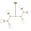 Kattovalaisin Linento Lighting Damar 6-osainen 80 cm kulta