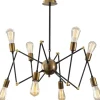 Kattovalaisin Linento Lighting Dixie 8-osainen pronssi