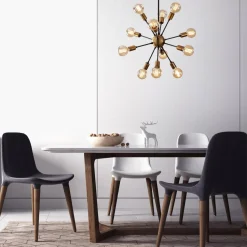 Kattovalaisin Linento Lighting Dixie 12-osainen pronssi