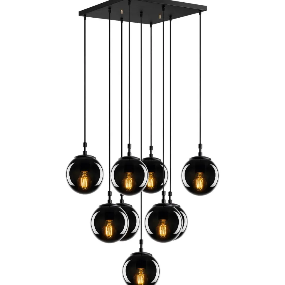 Kattovalaisin Linento Lighting Efe 9-osainen musta