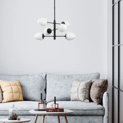 Kattovalaisin Linento Lighting Evita 6-osainen musta