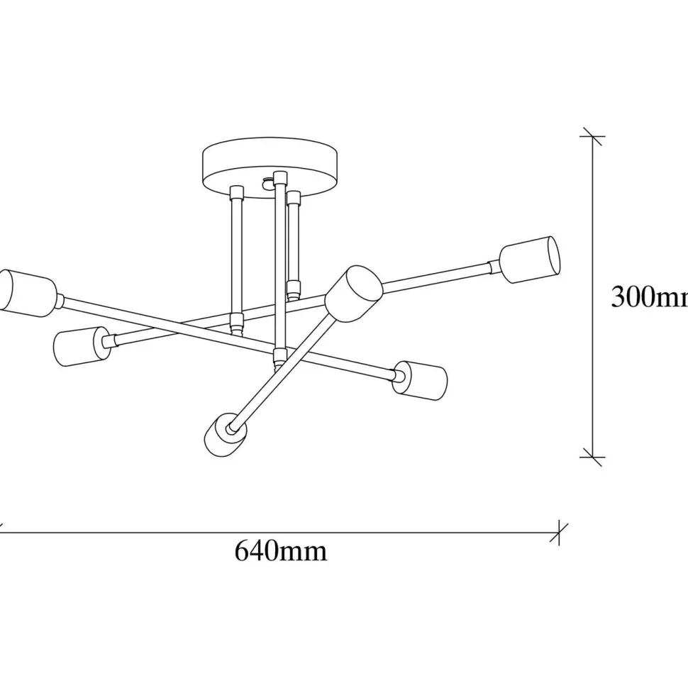 Kattovalaisin Linento Lighting Flower 6-osainen eri värejä