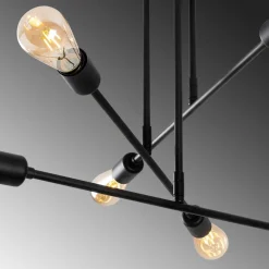 Kattovalaisin Linento Lighting Flower 75x75 cm 6-osainen musta