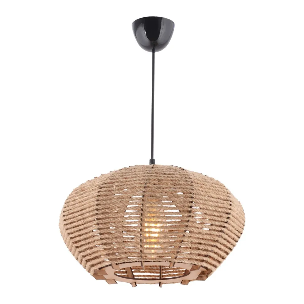 Kattovalaisin Linento Lighting Jute Ellipse, kermanvalkoinen