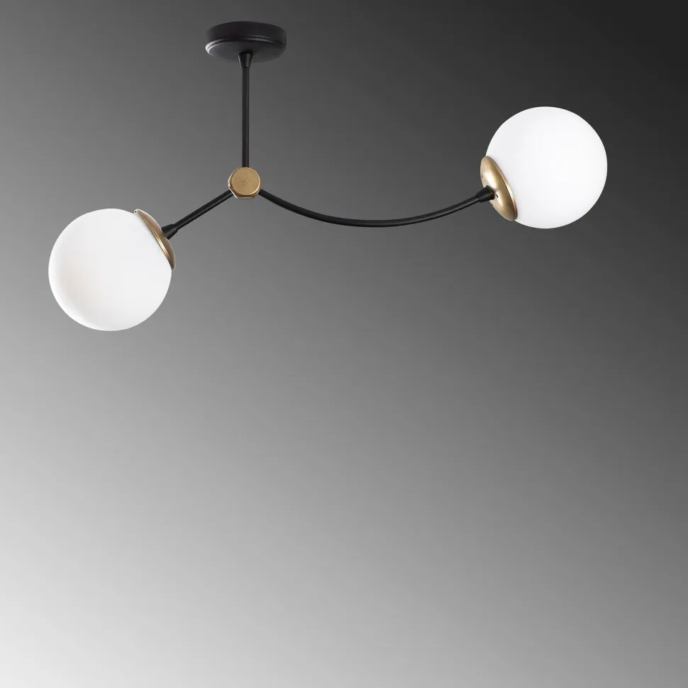Kattovalaisin Linento Lighting Kromozom 72 cm 2-osainen musta