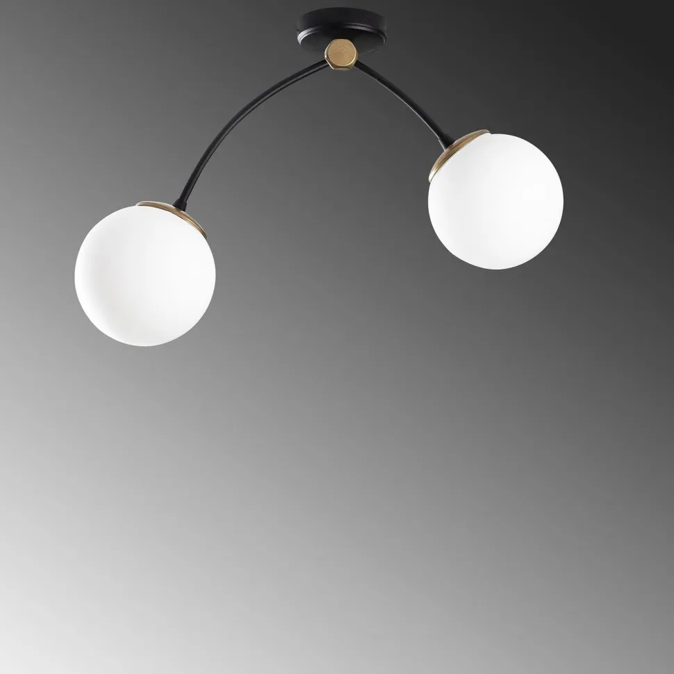 Kattovalaisin Linento Lighting Kromozom 2-osainen musta