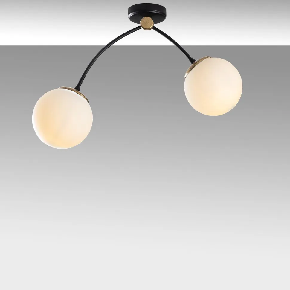 Kattovalaisin Linento Lighting Kromozom 2-osainen musta