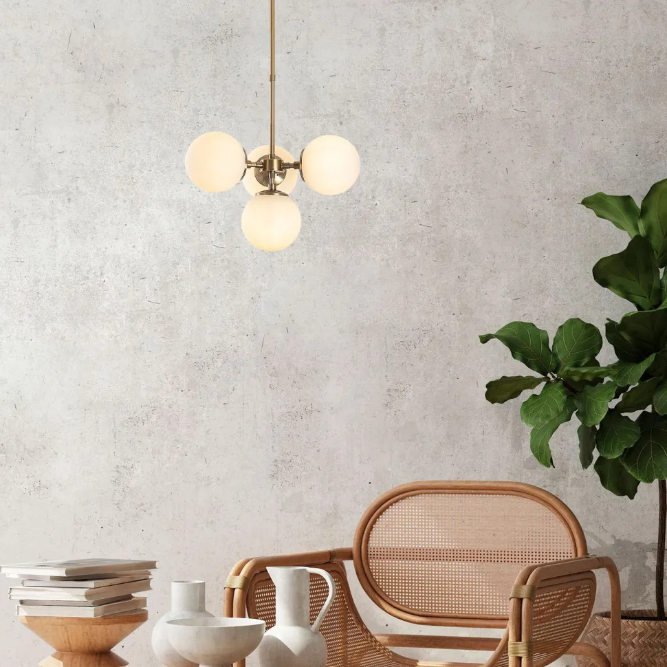 Kattovalaisin Linento Lighting Milla 4-osainen kulta säädettävä