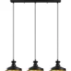 Kattovalaisin Linento Lighting Quincy 3-osainen musta/kulta