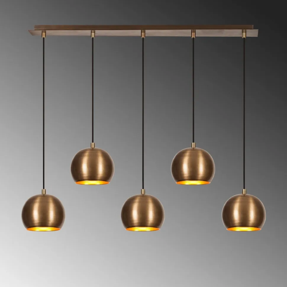 Kattovalaisin Linento Lighting Sivani 5-osainen pronssi