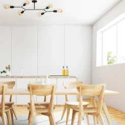 Kattovalaisin Linento Lighting Sparrow 6-osainen musta