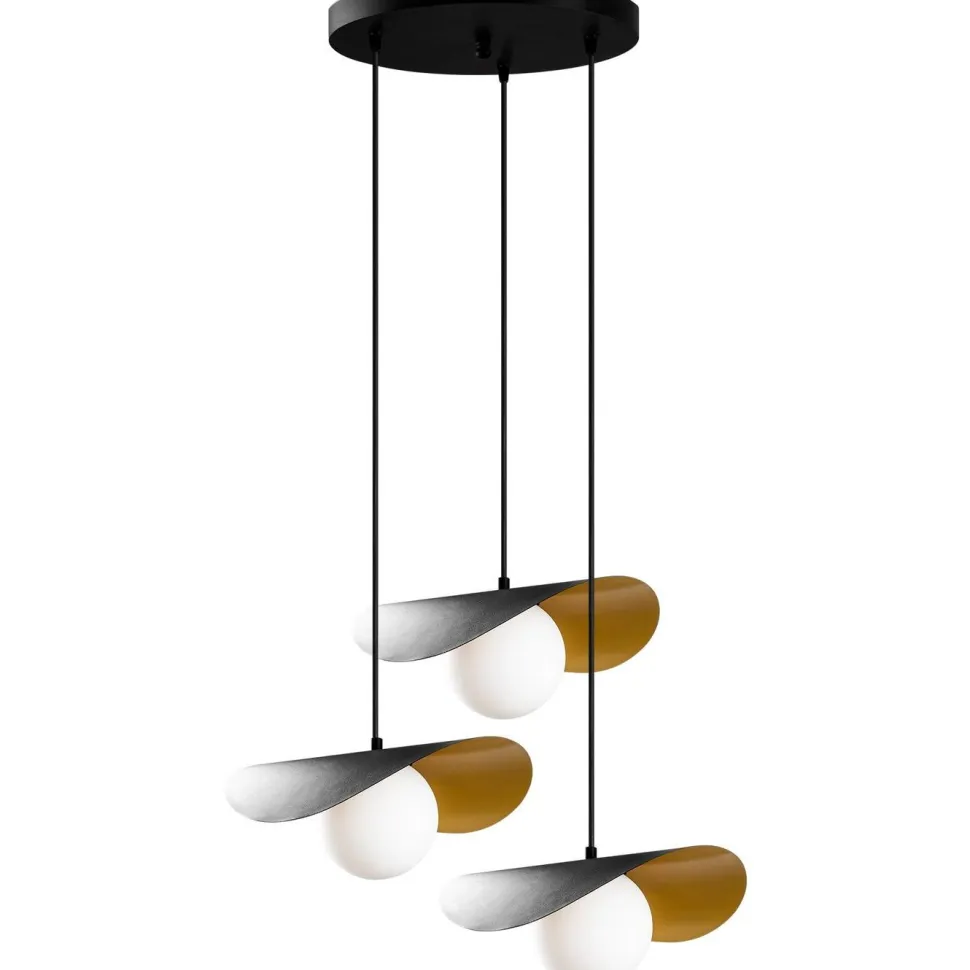 Kattovalaisin Linento Lighting Vatoz 3-osainen musta
