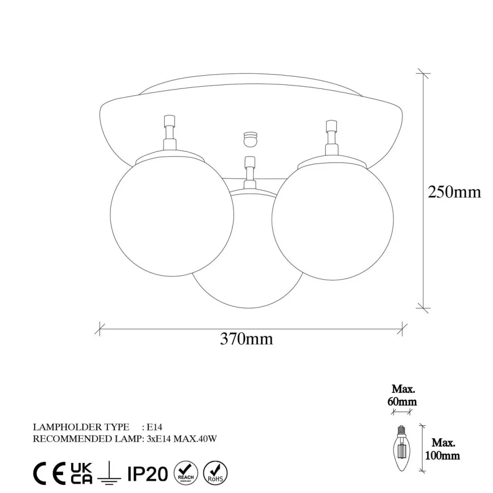 Kattovalaisin Linento Lighting Well 11710, 37x44x25cm, kulta