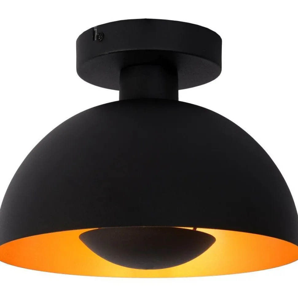 Kattovalaisin Lucide Siemon Ø25cm, musta