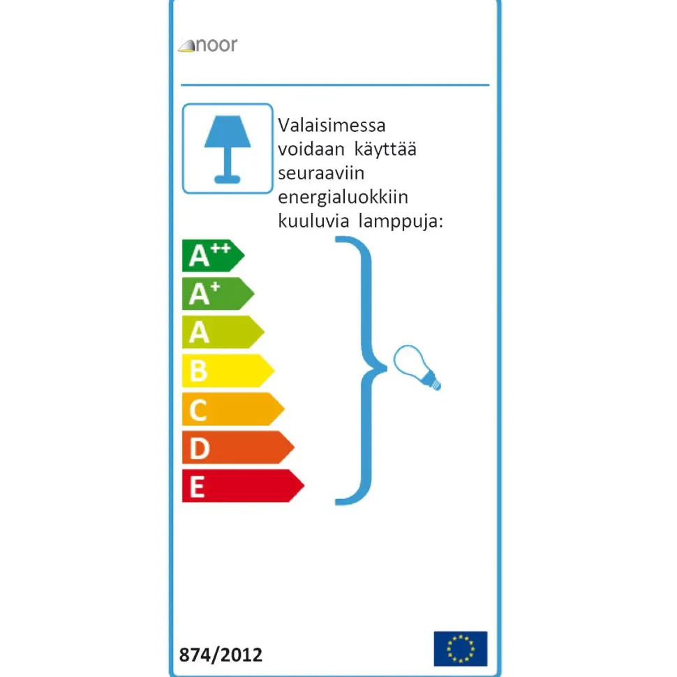 Kattovalaisin Noor Selma 170 x 140mm lila