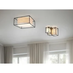 Kattovalaisin Trio Ross, 50x50cm, E27, beige