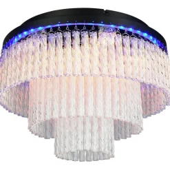 Kattovalaisin Trio Vono LED RGB Ø40cm mattamusta/kirkas