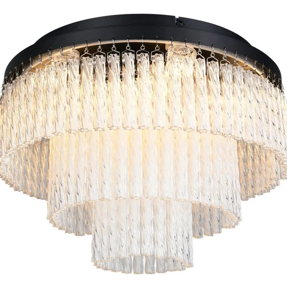 Kattovalaisin Trio Vono LED RGB Ø40cm mattamusta/kirkas