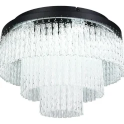 Kattovalaisin Trio Vono LED RGB Ø40cm mattamusta/kirkas