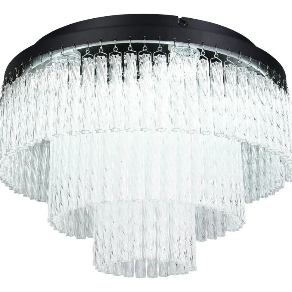 Kattovalaisin Trio Vono LED RGB Ø40cm mattamusta/kirkas