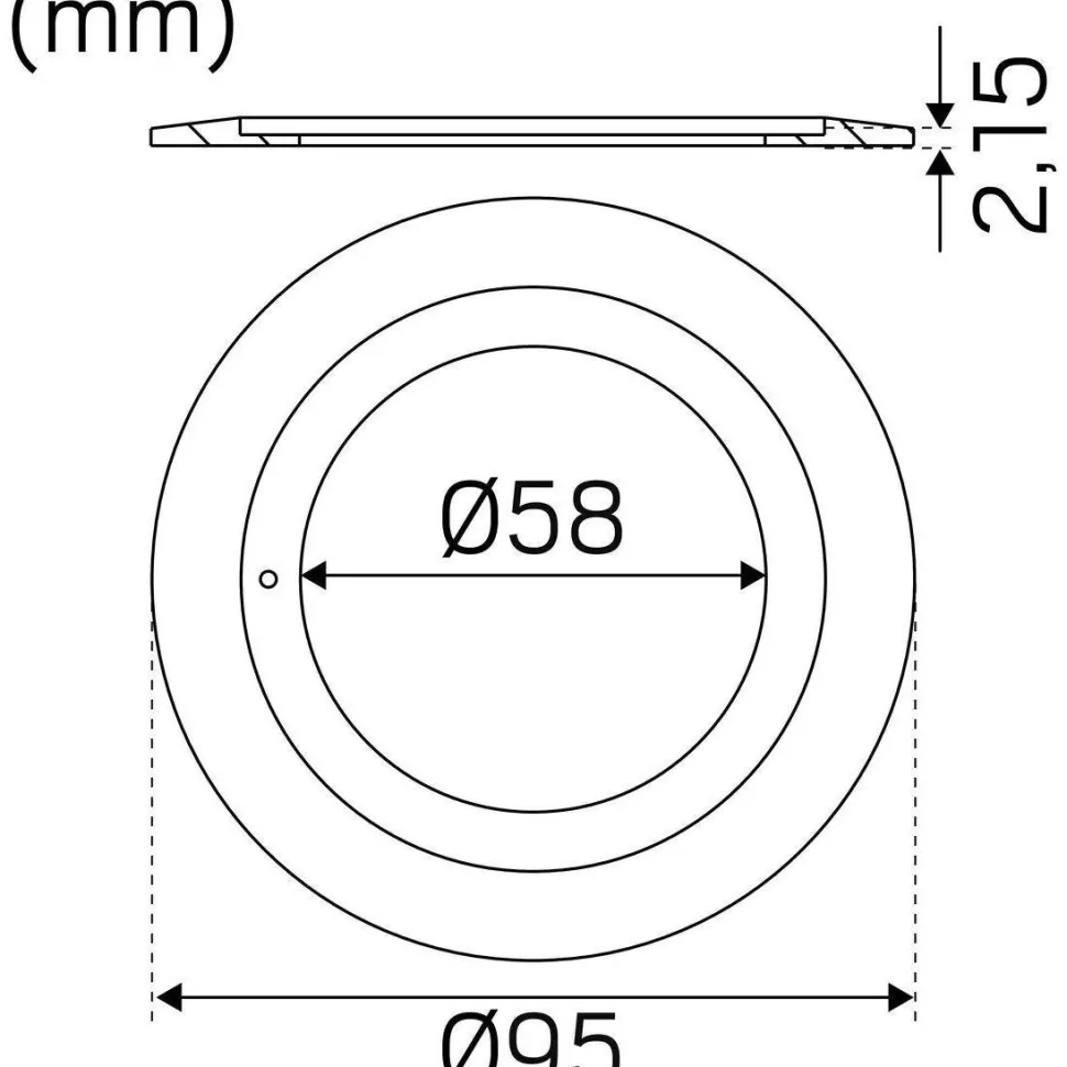 Kehys Hide-a-lite Optic S 95 valkoinen