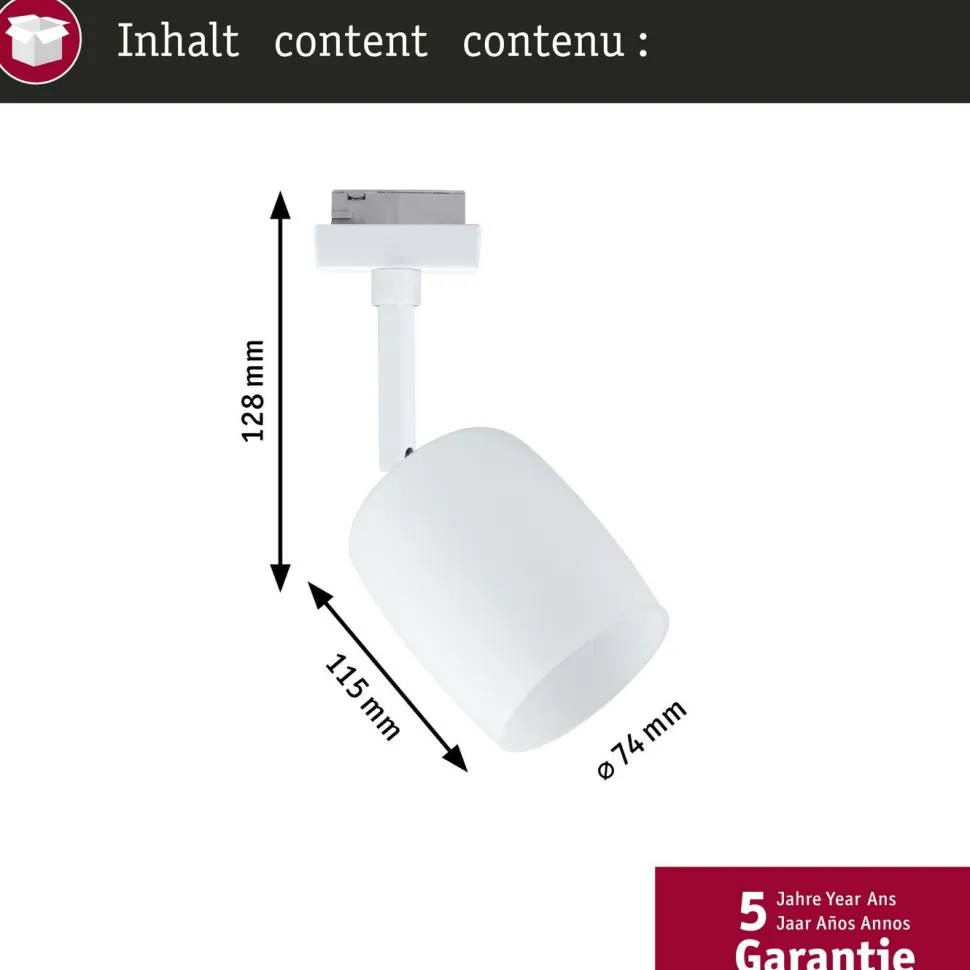 Kiskospotti Paulmann URail Blossom G9 max. 10W himmennettävä valkoinen