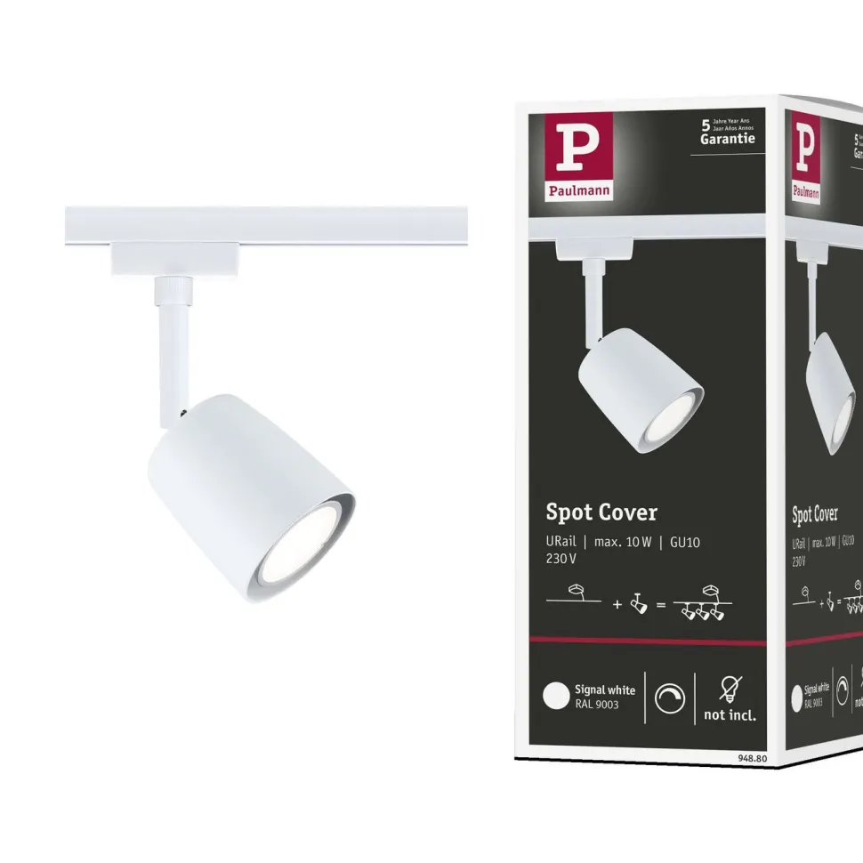 Kiskospotti Paulmann URail Cover GU10 max. 10W himmennettävä valkoinen