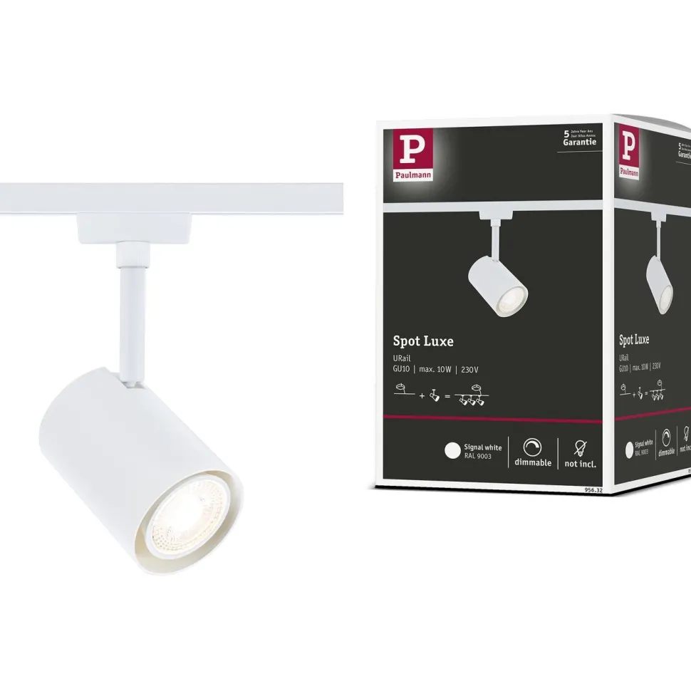 Kiskospotti Paulmann URail Luxe GU10 max. 10W himmennettävä mattamusta