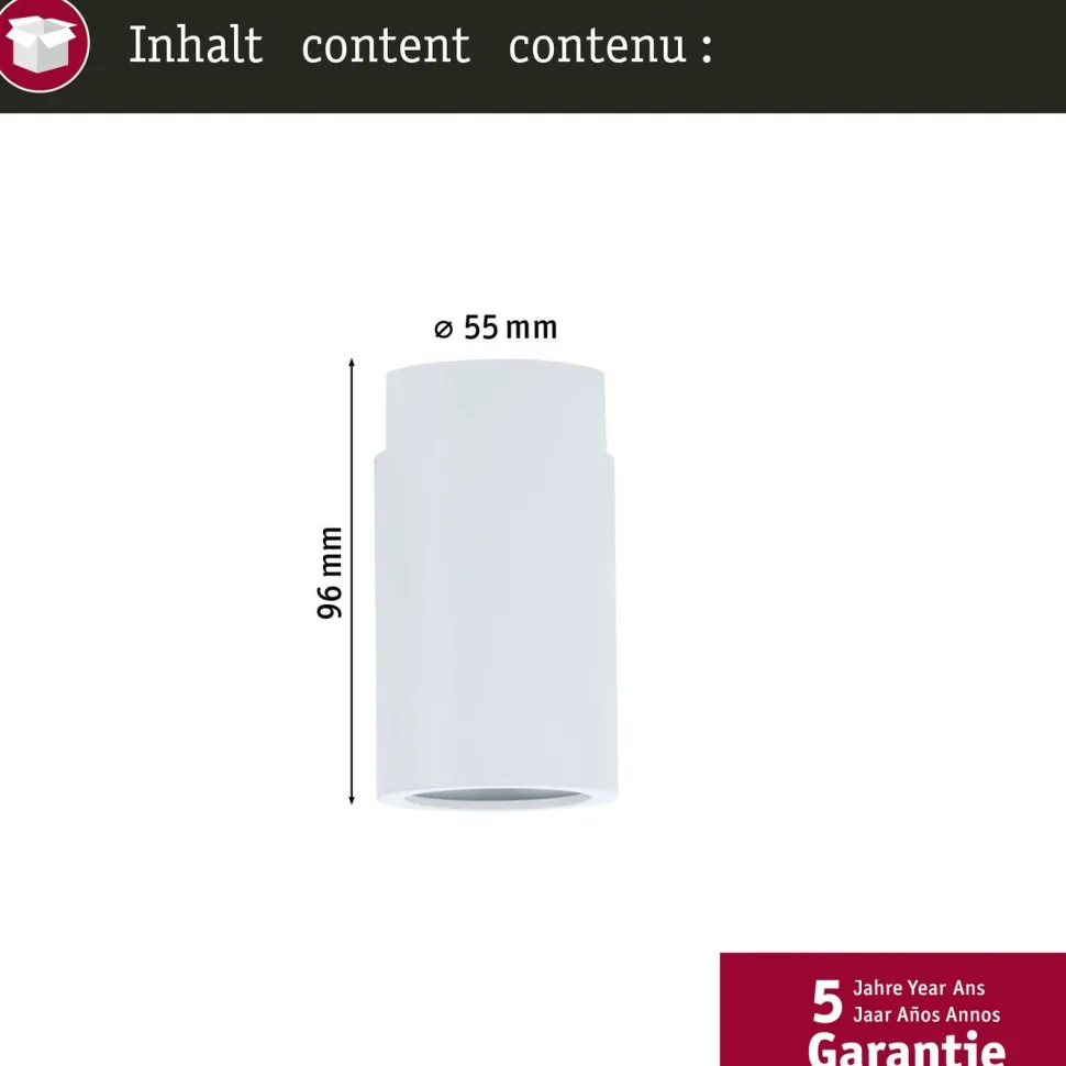 Kiskovalaisimen sovitin Paulmann URail E27 max 20W himmennettävä signaalivalkoinen