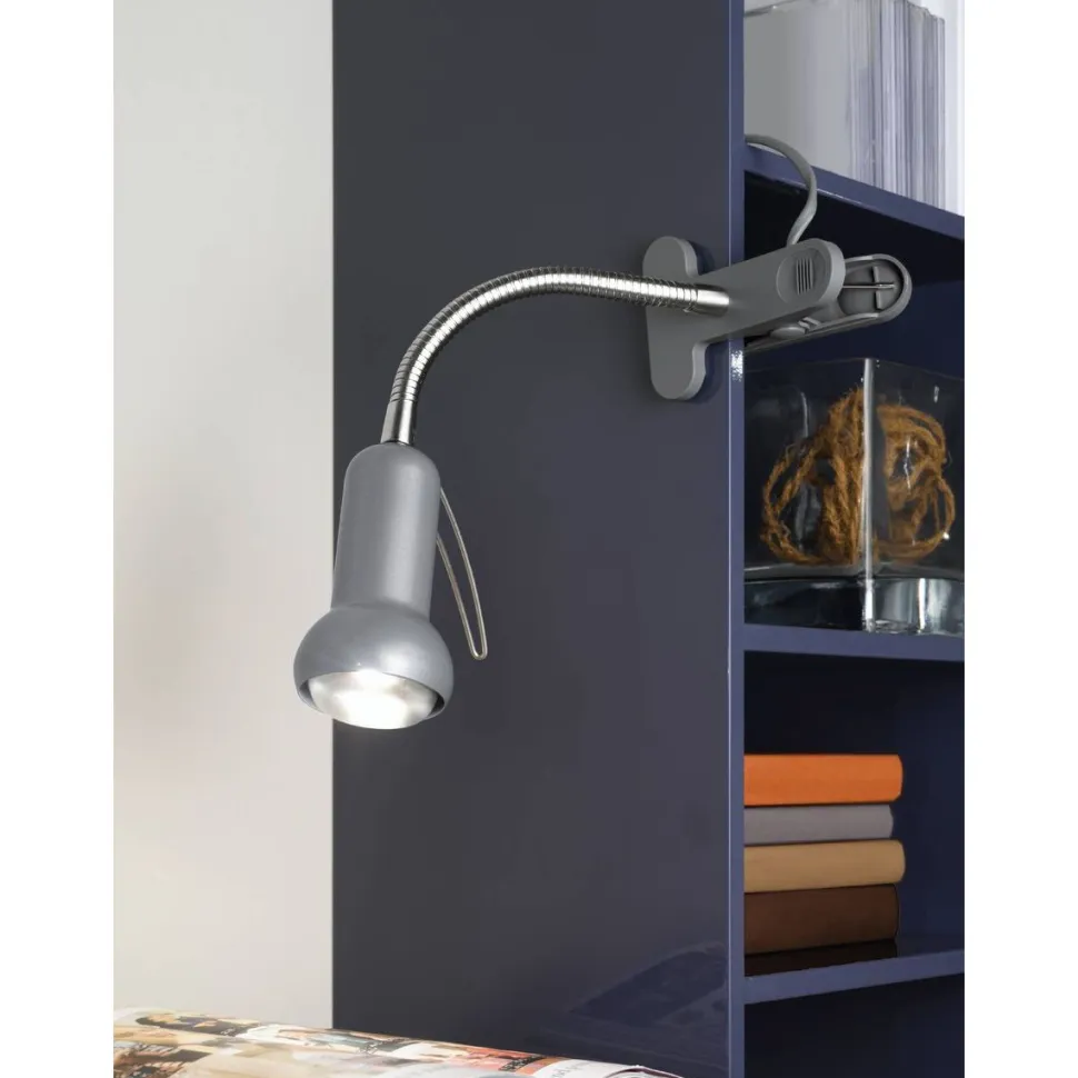 Klipsivalaisin Eglo Fabio 30 cm hopea