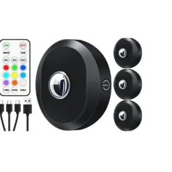 Kohdevalaisin Berg RGB LED ladattava, 3 kpl, musta