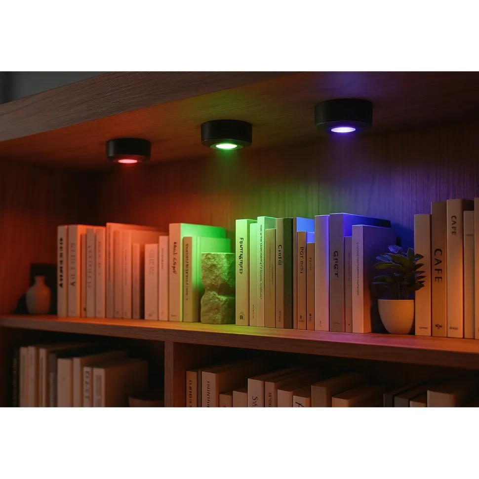 Kohdevalaisin Berg RGB LED ladattava, 3 kpl, musta