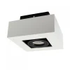Kohdevalaisin Spectrum Mirora GU10 145x145x85mm pinta-asennettava valkoinen