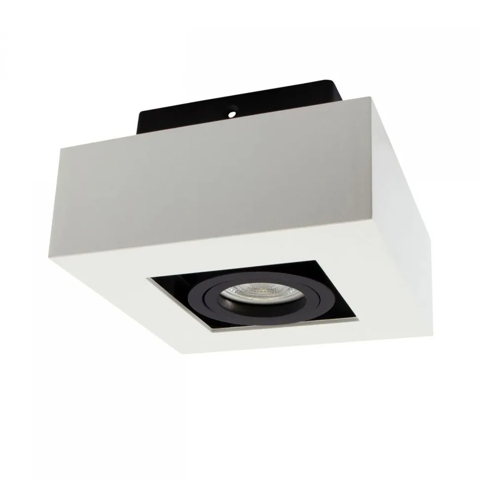 Kohdevalaisin Spectrum Mirora GU10 145x145x85mm pinta-asennettava valkoinen