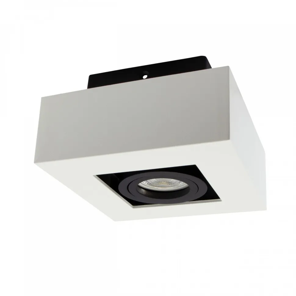 Kohdevalaisin Spectrum Mirora GU10 145x145x85mm pinta-asennettava valkoinen