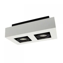 Kohdevalaisin Spectrum Mirora 2xGU10 255x145x85mm pinta-asennettava valkoinen