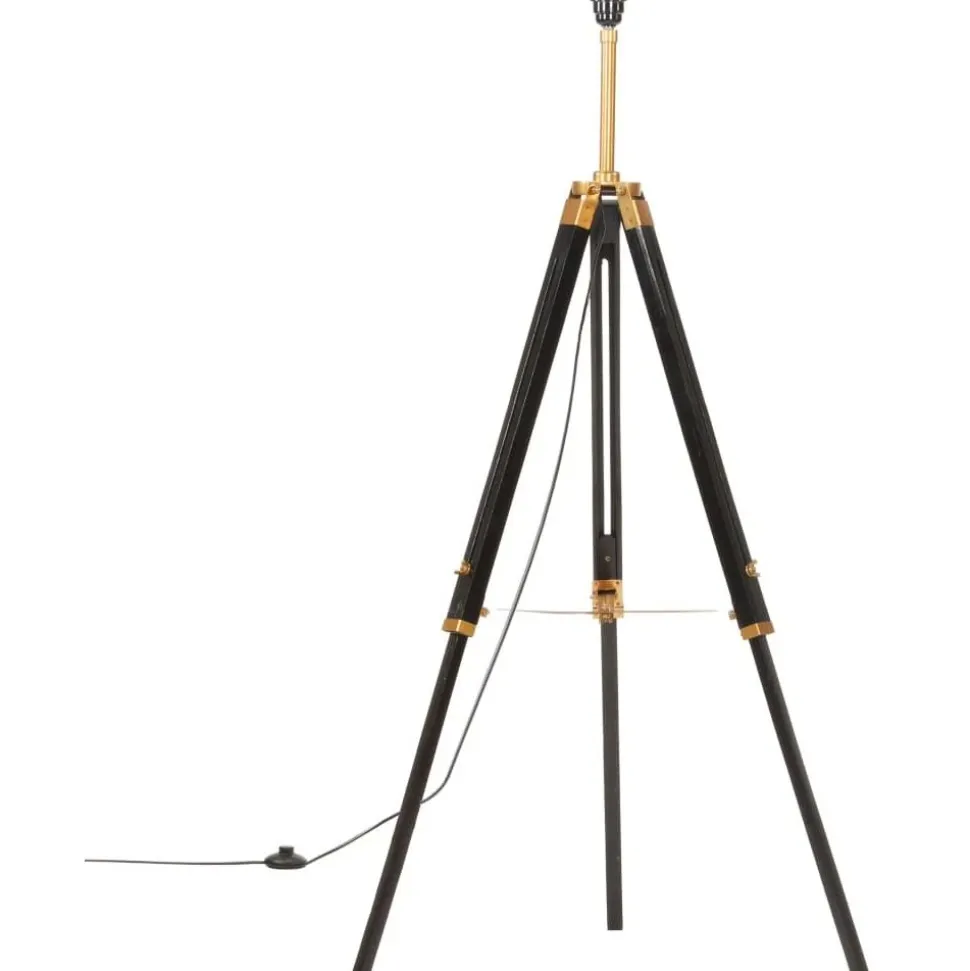 Kolmijalkavalaisin musta ja kulta täysi tiikki 141 cm
