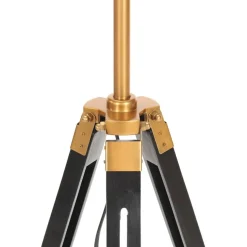 Kolmijalkavalaisin musta ja kulta täysi tiikki 141 cm