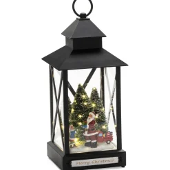 Koristelyhty Konstsmide, 32cm, 31 x lämminvalkoinen LED, jouluisia hahmoja, paristokäyttöinen