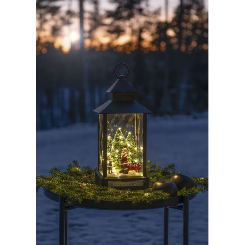 Koristelyhty Konstsmide, 32cm, 31 x lämminvalkoinen LED, jouluisia hahmoja, paristokäyttöinen