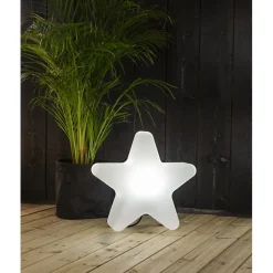 Koristevalaisin Star Trading Gardenlight Tähti, 55x15x48cm, valkoinen