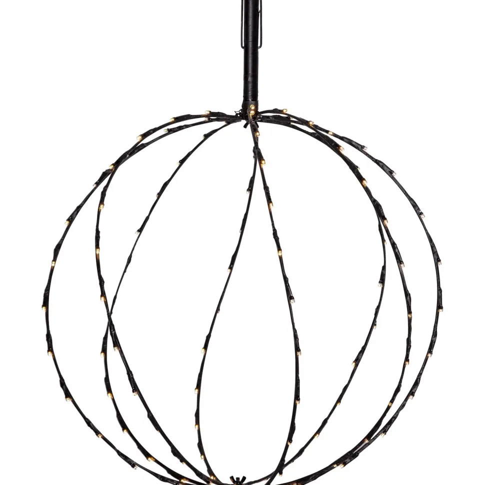 Koristevalaisin Star Trading Sphere, ulko- ja sisäkäyttöön, 30cm, musta