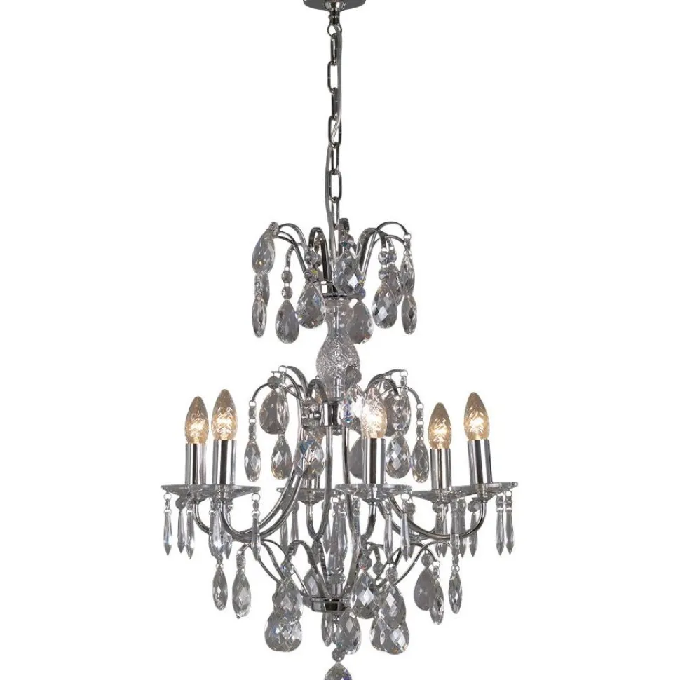 Kristallikruunu Noor Barock, Ø50cm, kromi